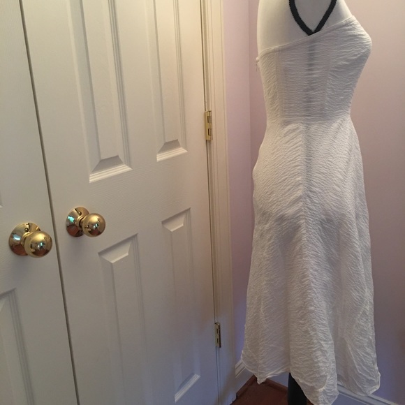 Jcrew strapless seersucker white dress - Picture 4 of 8